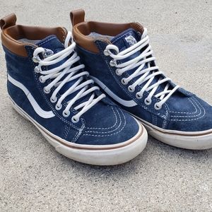 Blue suede Van's women's sz 8